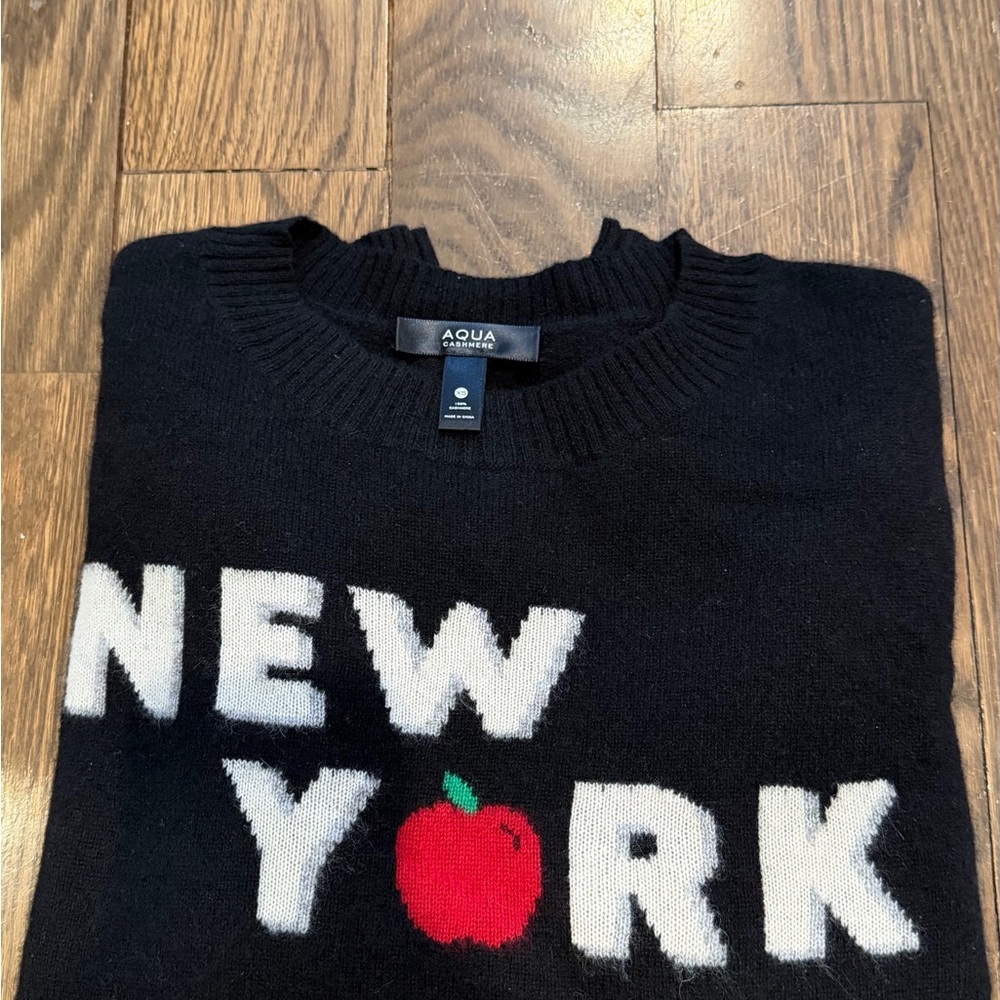 Aqua Black New York cashmere Sweater